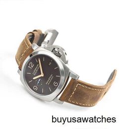 Functional Wrist Watch Panerai Luminor Series Swiss Watch Mens Mechanical Watch Famous Luxury Watch PAM01351 Titanium 44mm