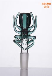Smoke Colourful Spider Herb Holder With 14mm 18mm Male Joint Bowl Bong Accessory9906889