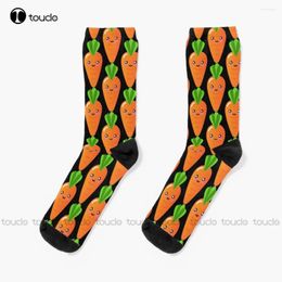 Women Socks Cute Carrot Personalized Custom Unisex Adult Teen Youth 360° Digital Print Hd High Quality Funny Sock