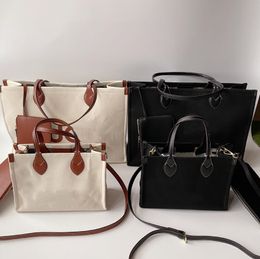 Designer Canvas Tote bag Women Printed Shopping Handbag Totes High Quality Shoulder Crossbody Bags Clutch Wallet Hobo Purses Handbags