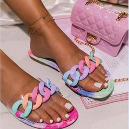 Slippers Women's 2024 Summer Candy-colored Thick Bottom Non-slip Soles Go Out All-match Fashion Flip Flop