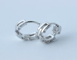 925 Sterling Silver Trendy Street Accessories Women Men Hoop Earring Ear Cuff Clip For Women Fashion Silver Jewelry E08282848645