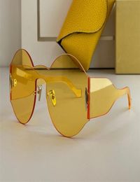 Fashion luxury designer sunglasses for women trend personality round rimless oversized sun glasses summer avantgarde style AntiU3728589