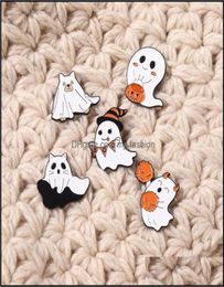 Pins Brooches Jewellery European Ghost Series Pumpkin Model Cartoon Halloween Party Alloy Enamel Lapel Pins Unisex Festival Backpack3178028