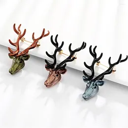 Brooches Animal Temperament Creative Jewelry Collar Boutonniere Elk Brooch Accessories