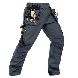 Pantaloni maschile edile per la protezione del ginocchio per la protezione rinforzata da lavoro rinforzato maschile pantaloni da lavoro multifunzionale