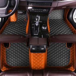 Floor Mats Carpets custom made leather car mat for Audi all medels A6 L C6 R8 Q3 Q5 Q7 S4 RS TT A7 A8 A3 8v A4 b7 b8 b9 b6 A5 auto accessories T240509