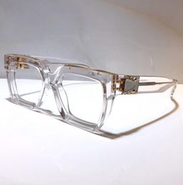 MILLIONAIRE Explain Eye Glasses Retro Vintage Men Designer Optical Glasses Shiny Gold Summer Style Laser Logo Gold Plated Top 96004672579