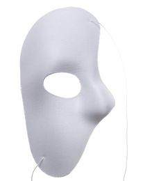 Phantom Of The Opera Face Mask Halloween Christmas New Year Party Costume Clothing Make Up Fancy Dress Up Most Adults White Phan4617201