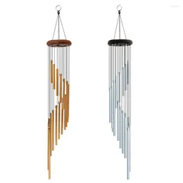 Decorative Figurines 18 Tubes Wind Chimes Garden Decoration Outdoor Dzwonek Wietrzny Room Decor Chinese Hom Boho Metal Wall Art