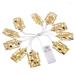 Strings Muslim Eid String Lights Creative Decorative Lamp For Yard Garden Without Battery