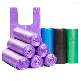 Gift Wrap 5 Rolls 1 Pack 100Pcs Household Disposable Trash Pouch Kitchen Storage Garbage Bags Cleaning Waste Bag Plastic