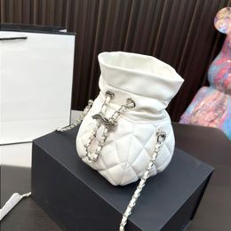 10A Fashion Women Bag Drawstring Luxury Vase Bag Bucket Handbag Designer Crossbody Single Chain Bag Bag Shoulder Metal MINI Metal Clutc Chra