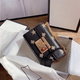 10A Fashion Women Shoulder Chain Bees Bag Quality Bags Handbag Stars Cross High Dojlk