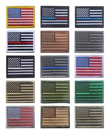 US Flag Morale Patches Uniform American Flags Patche Party Favor Iron On Army Patch Applique Sticker For Hat Badge Embroidery Magi9020515