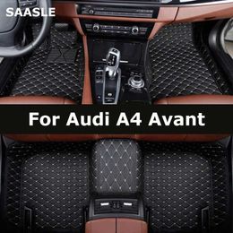 SAASLE Custom Car Floor Mats For Audi A4 Avant 2007-2023 Years Auto Carpets Foot Coche Accessorie T240509