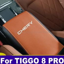 Interior Accessories Car Centre Control Armrest Box Microfiber Leather Trim Cover For Chery Tiggo 8 Pro Max 2024