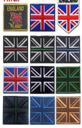 British Flag Embroidered Patches United Kingdom UK National Flag Patch Military Tactical Badge Union Jack Flags Armband PATCH2233610