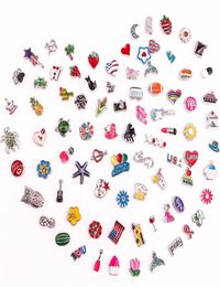 500pcslot Mixed random s floating charms Suitable for Glass Living Memory floating charm lockets Jewellery Pendant Necklace C023268439