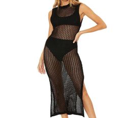 Women039s Swimwear New Sexy Hollow Out Backless Crochet Knitted Tunic Beach Cover Up Coverups Beach Dress Beach Wear Beachwear5999168