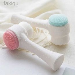 Cleaning Silicone facial cleaning brush double-sided facial cleaning agent blackhead removal pore cleaning agent exfoliator facial scrub skin care tool d240510