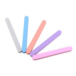 100pcs Nail Files Buffer Double Side Straight Emery Boards For Nails Art Washable Manicure Nail Tools Sanding Buffering block7552126