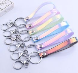 Laser Magic Colour Leather Cord Lanyard Keychain Neck Straps for Car Bag USB Camera Pendant Hang Rope Mobile Phone Strap8674330