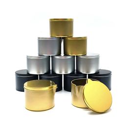 Candle Tins Empty BulkPour Spout Container Storage BoxDIY Aromatherapy Massage Manufacture of Candles Making Jars 240509