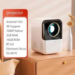 Projectors X10 projector mini entertainment high-definition projects trapezoidal correction convenient movement and space saving J240509