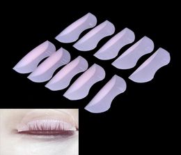10PCS 5pairs Pro Silicone Eyelash Perming Curler Curling False Fake Eye Lashes Extension Shield Pad2007814