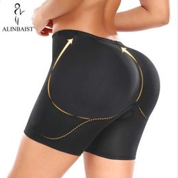 Waist Tummy Shaper New Womens 4 Cushions Enhance Hip and Shape Pads Control Underwear to Improve Body with Ocean Soft for Hips Q240509