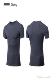 Men039s TShirts Dry Fit Tops Running Apprael Short Sleeve XXL Men Compress Tee Gym Breathable Clothes7057502