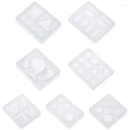 Stud Earrings Silicone Diy Jewellery Making Geometric Crafts Mirror Decorative Epoxy Resin Fondant Cake Decorating