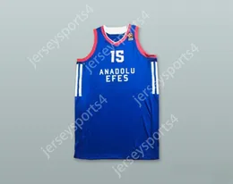 CUSTOM NAY Mens Youth/Kids VLADIMIR STIMAC 15 ANADOLU EFES SK ISTANBUL TURKEY BLUE BASKETBALL JERSEY TOP Stitched S-6XL