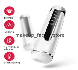 Massage Automatic Super Power Blowjob Heating Sucking Male Masturbator Vibrator Vagina Masturbation Sex Toys for Men Machine229m8357344