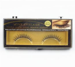 1 pair False Eyelashes 3D Handmade Mink Eye Lashes Natural short Lashes Beauty Makeup Extension Toolsl Faux7963088