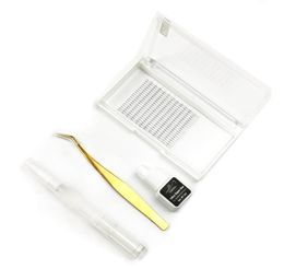 False Eyelashes Eyelash Extension Kit For Self Application Home Use DIY Lash Set Premade Lashes Sensitive Glue Remover TweezersFal8780543