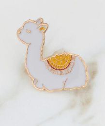 Pins Brooches Llama Pins Lama Glama Alpaca Cute Kawaii Animal Enamel Lapel Pin For Women Girl Badges Kids Decoration Cartoon Jewe1482342