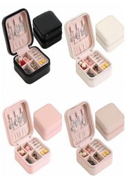Jewelry Boxes Case Storage Box Travel Organizer PU Leather Display Case Necklace Earrings Rings Jewelries Holder Gift CGY7893377027