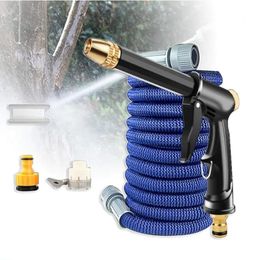 High Quality Flexible Expandable Garden Hose High Pressure Nozzle Spraye Washer Gun Car Wash Hose Expandable Garden Water Hose 240430