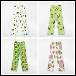 Women's Sleepwear Avocado Pattern Cute Pajama Pants Mens Womens Lounge Super Soft Unisex Sleep Bottoms With Pockets Drawstring