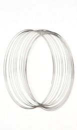 DoreenBeads 100 Loops Memory Beading Wire for Handmade Necklace Jewellery DIY Accessories Steel Wire Jewellery Findings 140mm 2012119393348