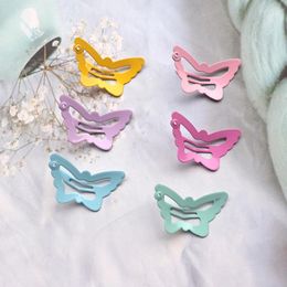 Hair Accessories 20/30/50Pcs Colourful Butterfly Pins Snap Clips For Baby Girls Hairpins Sweet Headwear Kid Fashion