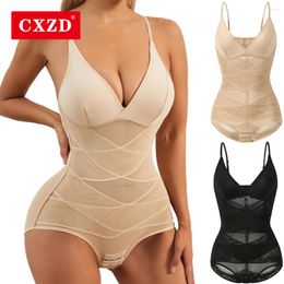 Women's Shapers CXZD Women BuLifter Mesh Bodysuit Shapewear Waist Trainer Body Shaper Belly Slimming Sheath Push Up Underwear Reduce Abdomen