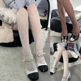 Women Socks Vintage Fishnet Mesh Tights Irregular Geometric Pattern Pantyhose Stocking