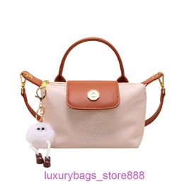 Designer Bag Stores Are 95% Off French Bun Mini Dumpling 2024 New Handbag Fashion Nylon Lightweight One Shoulder Crossbody WomensBCCW