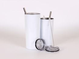 20oz skinny straight sublimation tumbler double wall vacuum insulation stainless steel cup customizable1713557