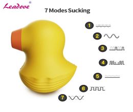 Cute Duck Vagina Sucking Vibrator Vibrating Sucker Oral Sex Suction Clitoris Stimulator Vaginal Pussy Erotic Sex Toy for Women5747840