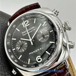 Luxury Wristwatches Panerei Submersible Watches Mechanical Watch Chronograph PANERAI RADIOMIR RATTRAPANTE Split Second Timer Pam00214 45mm PAM 214 29KA