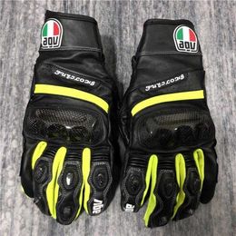 Touring Gloves AGV gloves Motorcycle Rider Racing Heavy Riding Equipment Anti drop Cow Leather Waterproof and Breathable Summer Men aLGTZ